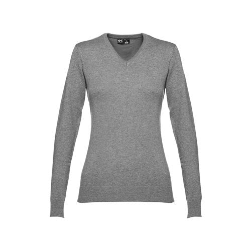 Pullover THC Milan para Senhora com Decote em V, Algodão e Poliamida