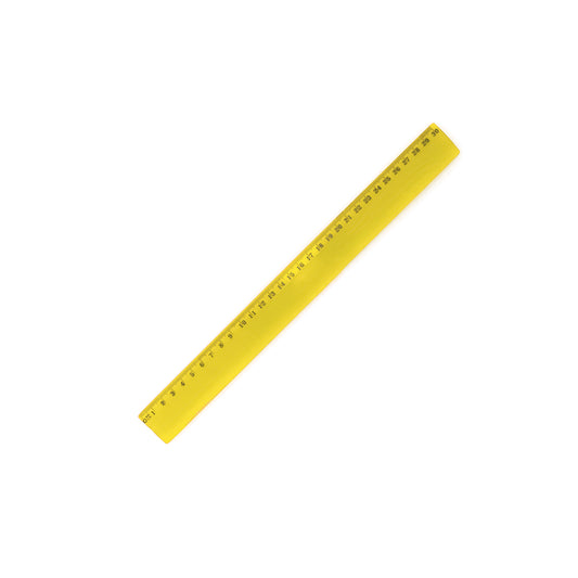 Régua Flexível 30cm Cores Vibrantes Transparente