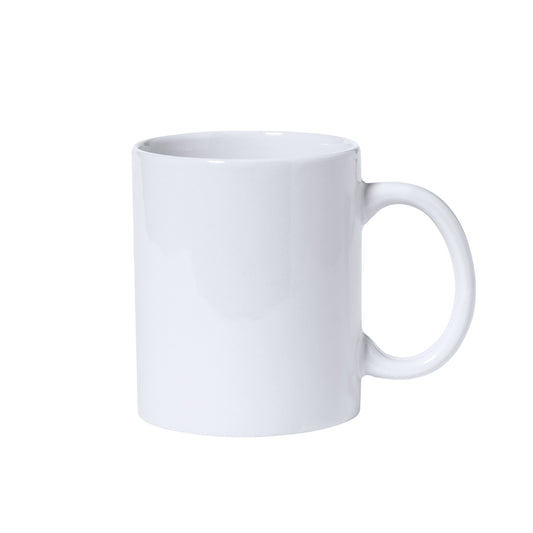 Caneca de Cerâmica Branca 370ml - Elegância e Praticidade