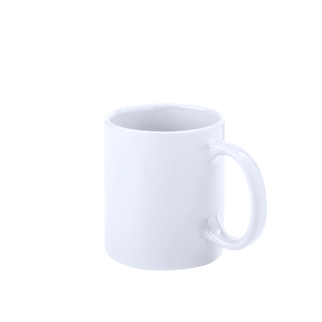 Caneca de Cerâmica Branca 370ml - Elegância e Praticidade