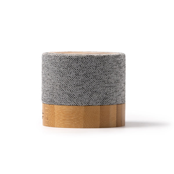 Altifalante Bluetooth em Tecido com Base de Bambu