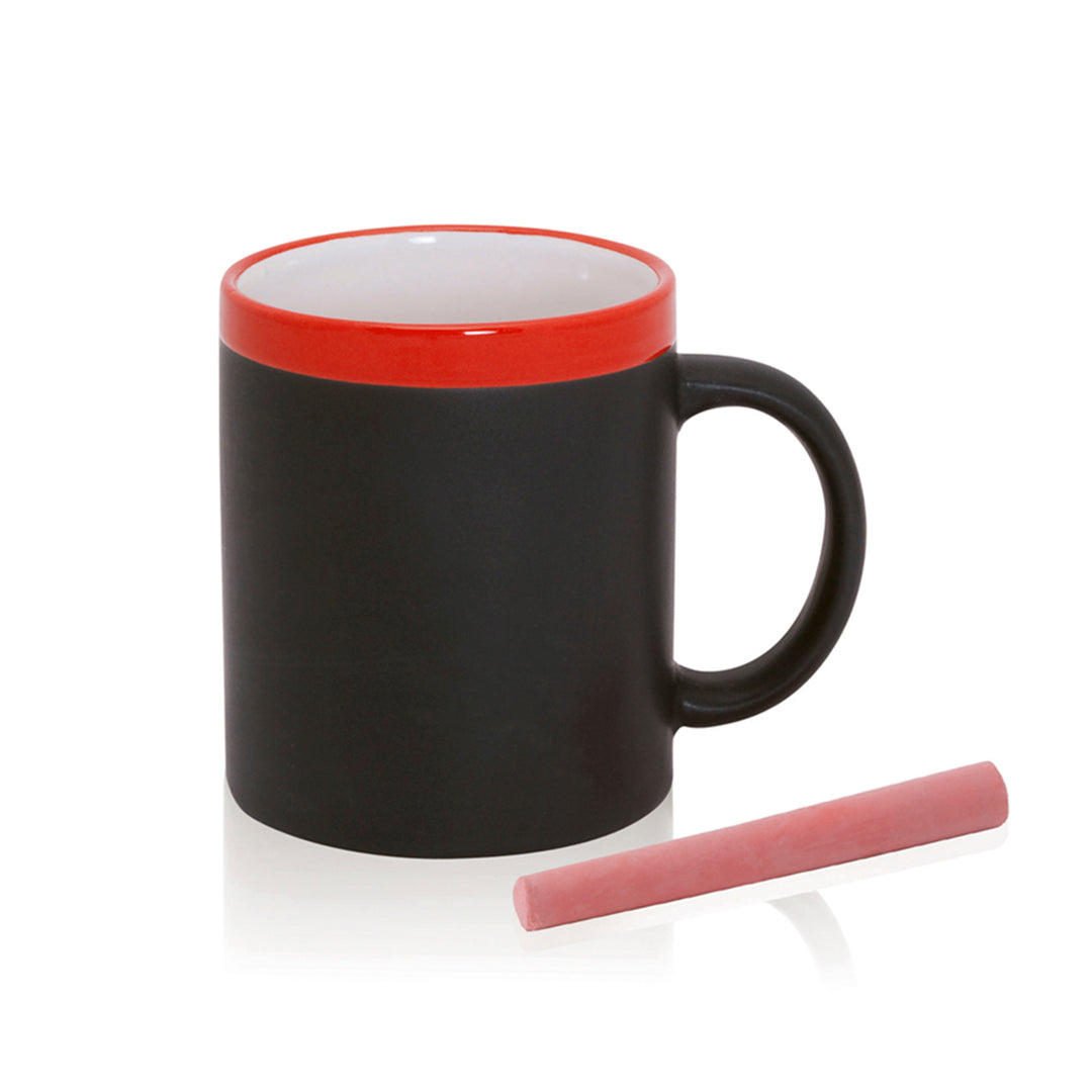 Caneca Colorida 350ml com Corpo Negro para Pintar