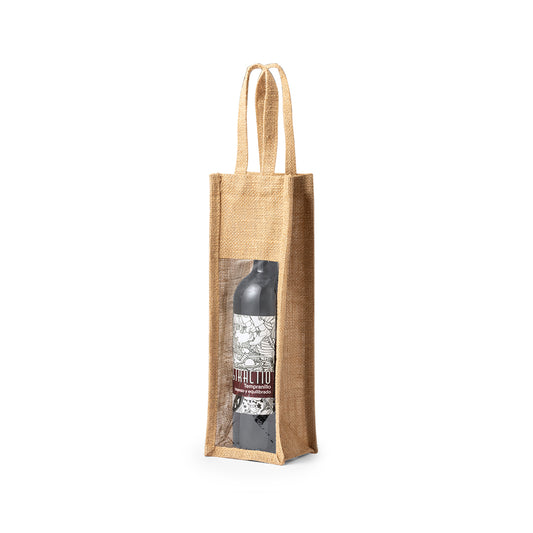 Bolsa Resistente em Yute para Garrafa de Vinho 75cl
