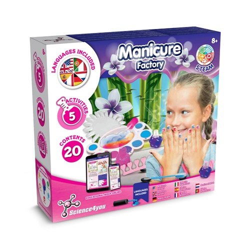 Kit Manicure Studio para Crianças com Verniz e Autocolantes Luminosos