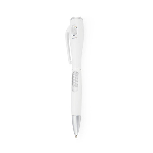 Caneta com Lanterna LED Integrada - Design Minimalista