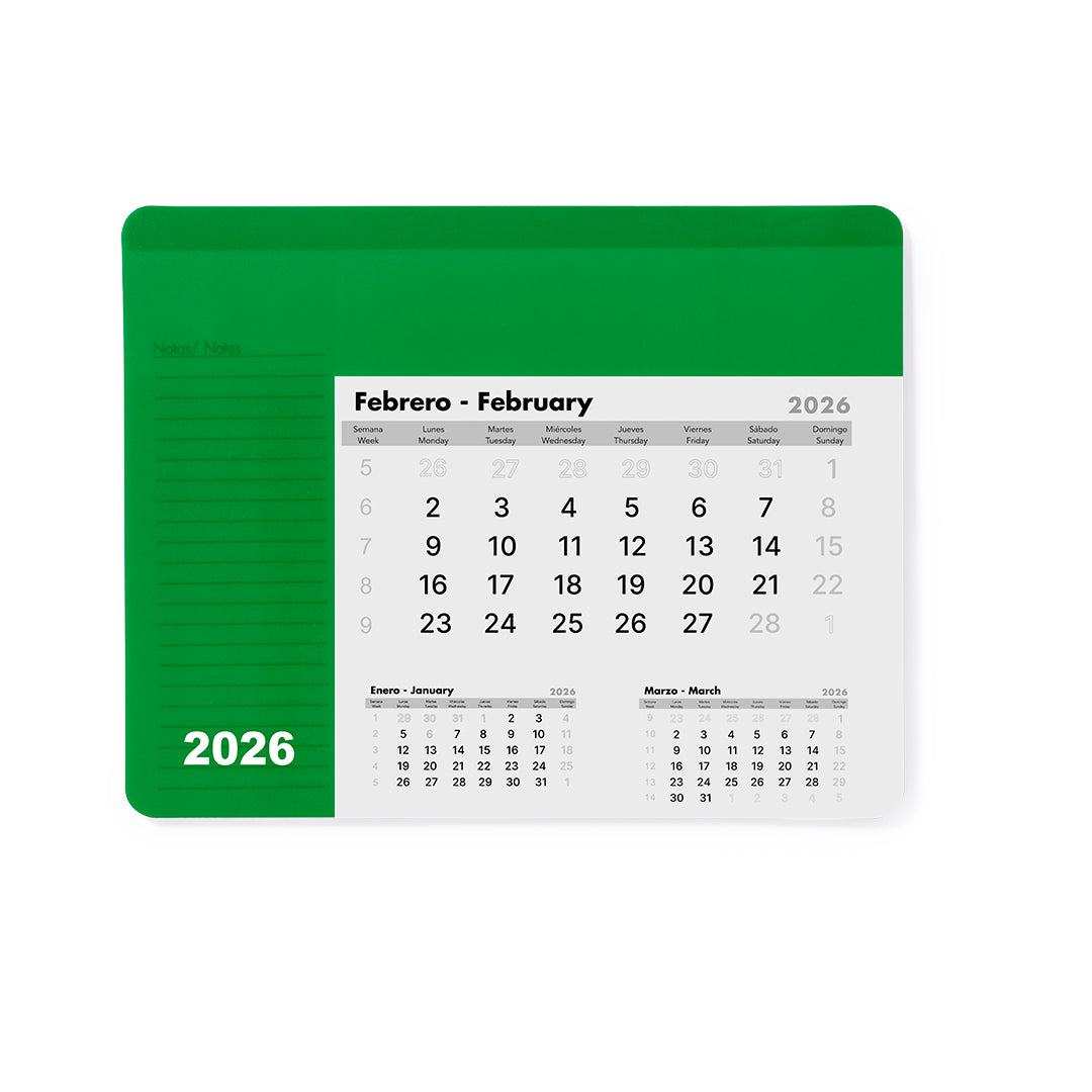 Alfombrilha Calendário Rendux Colorida e Antideslizante