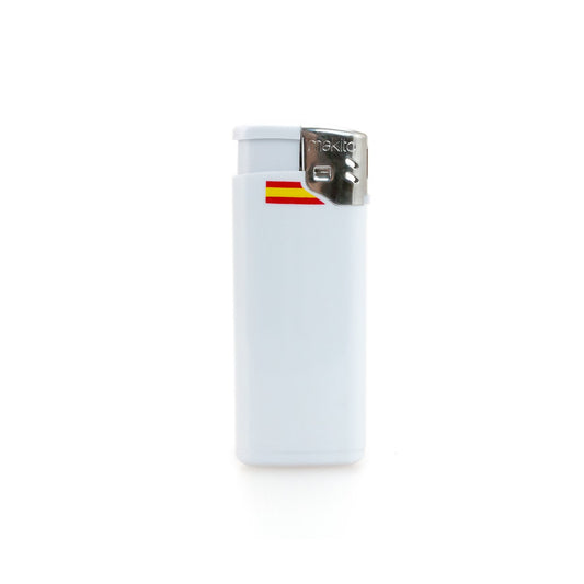 Mini Isqueiro Elétrico Branco com Proteção Infantil