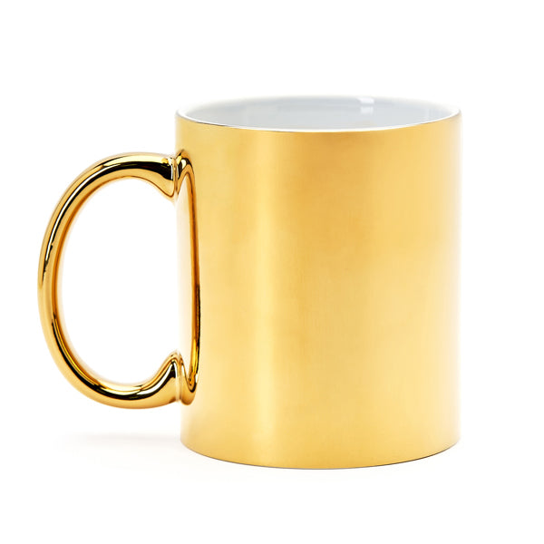 Caneca de Cerâmica Branca 350ml com Acabamento Brilhante