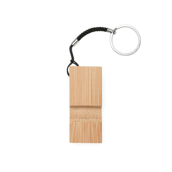 Chaveiro em Bambu com Cordão de Segurança