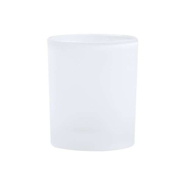 Copo de Vidro Fosco com Tampa e Canudo 400ml
