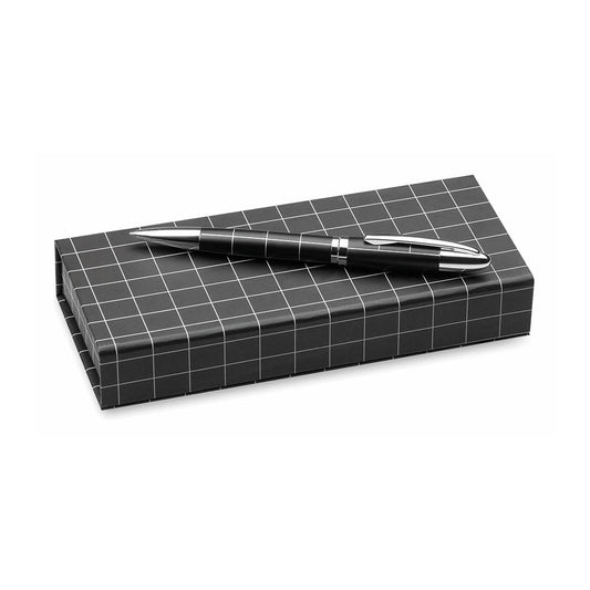 Caneta Metálica Elegante com Estojo Preto