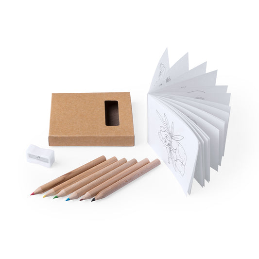 Set Figgy de 8 Peças para Colorir e Desenhar
