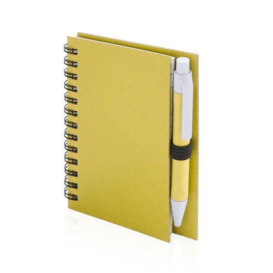 Pilaf - Libreta com Boligrafo em Cartão Reciclado