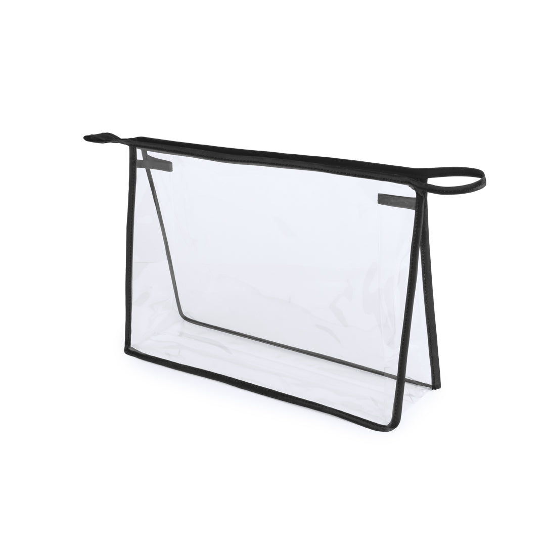 Neceser Transparente em PVC Resistente com Asa Colorida