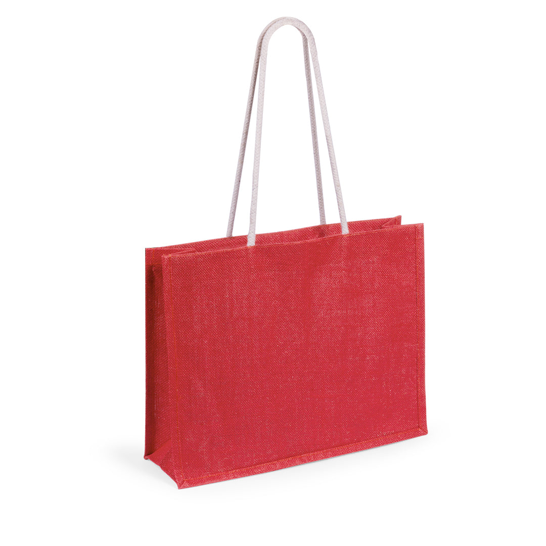 Bolsa de juta colorida com asas reforçadas 10kg