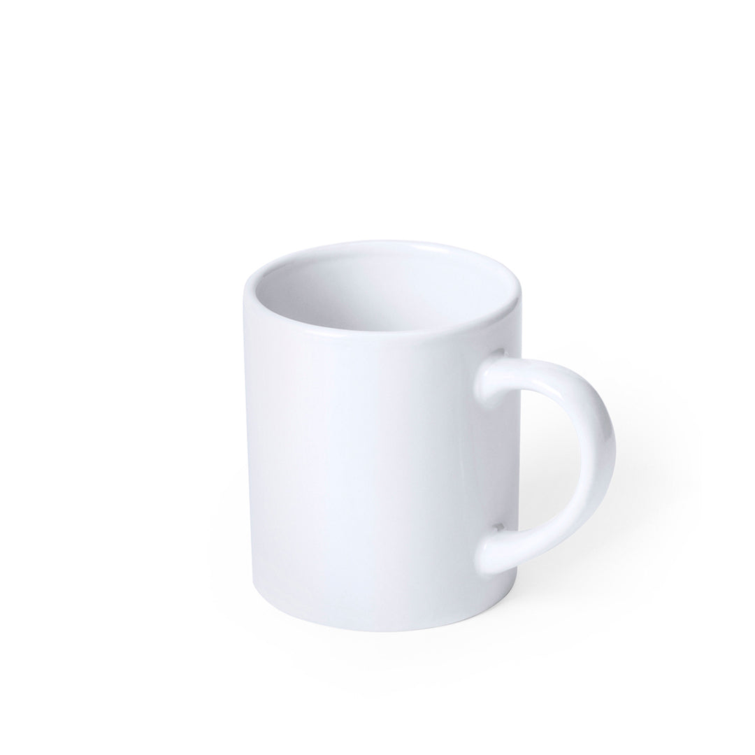 Caneca Cerâmica Branca 250ml – Design Elegante