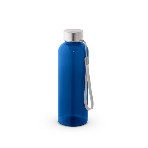 Garrafa em PET 100% reciclado com tampa em aço inoxidável 600 mL