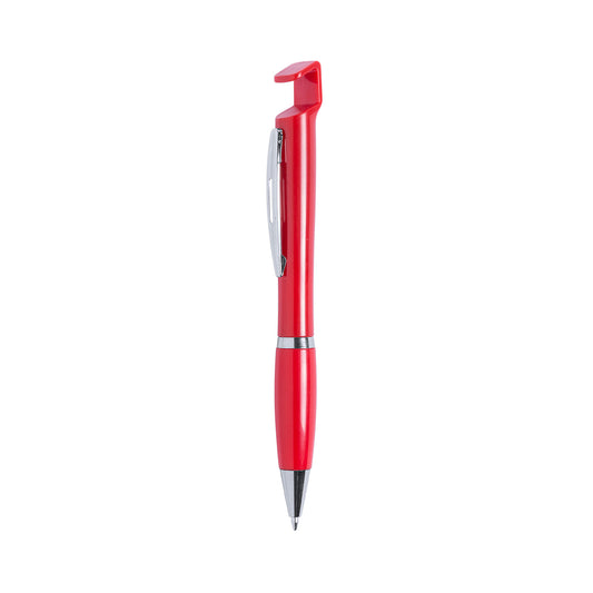 Caneta com Suporte para Telemóvel e Design Bicolor