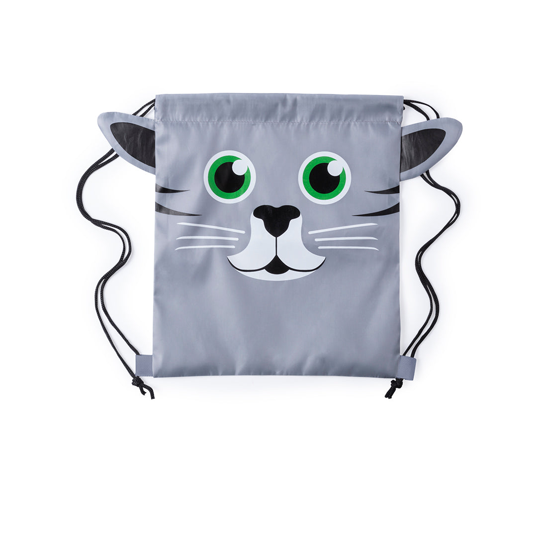 Mochila Plegável Infantil com Corda e Design Animal
