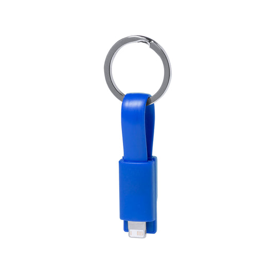 Carregador USB Llavero com Dupla Conexão Colorido