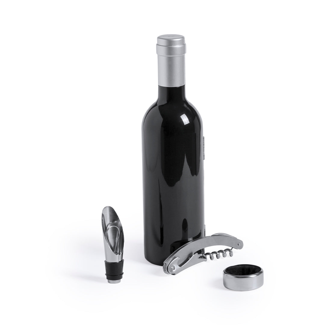 Conjunto de Vinhos Elegante com Acessórios Inox