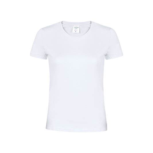 Camiseta Mulher Algodão 180g/m2 Branca S-XXL