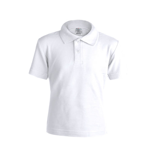 Polo de Piqué Branco para Criança 100% Algodão