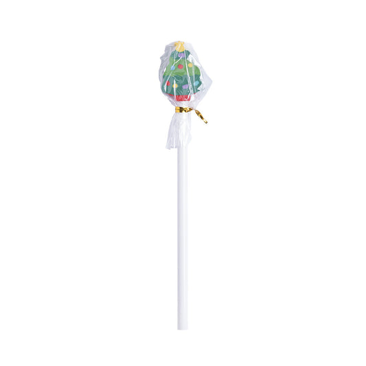 Lápis de Madeira Natal Branco Brilhante