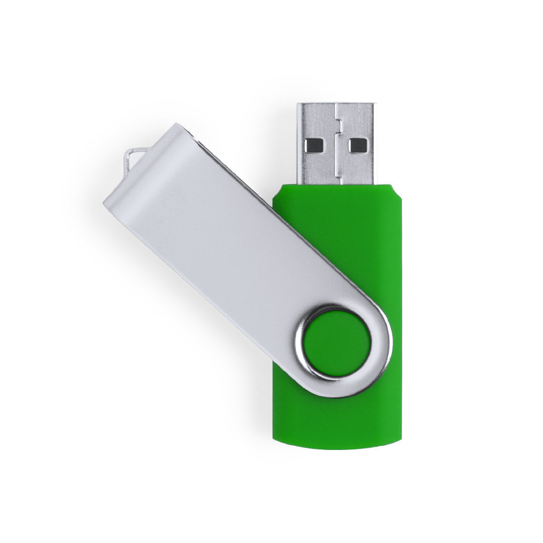 Pen USB 32GB com Mecanismo Giratório e Clip Metálico