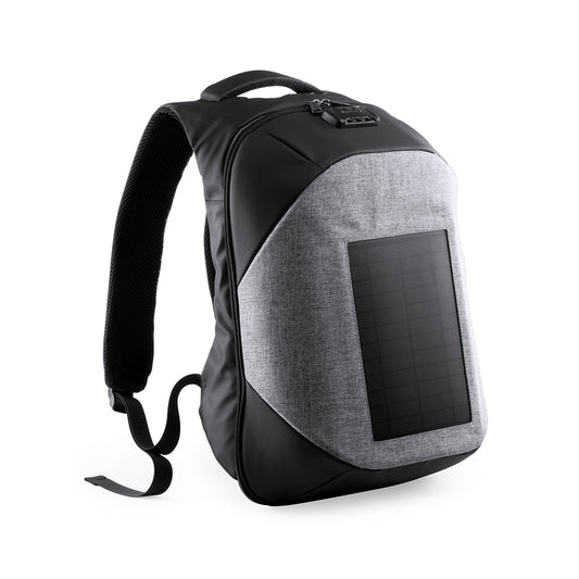 Mochila Solar com Carregador USB e Fecho Seguro