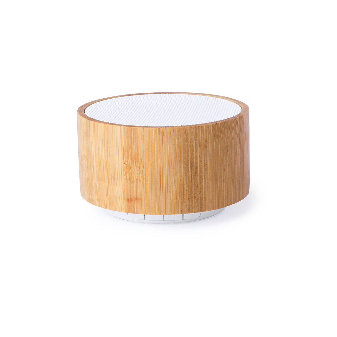 Coluna Compacta Bluetooth® em Bambu - Estilo e Funcionalidade