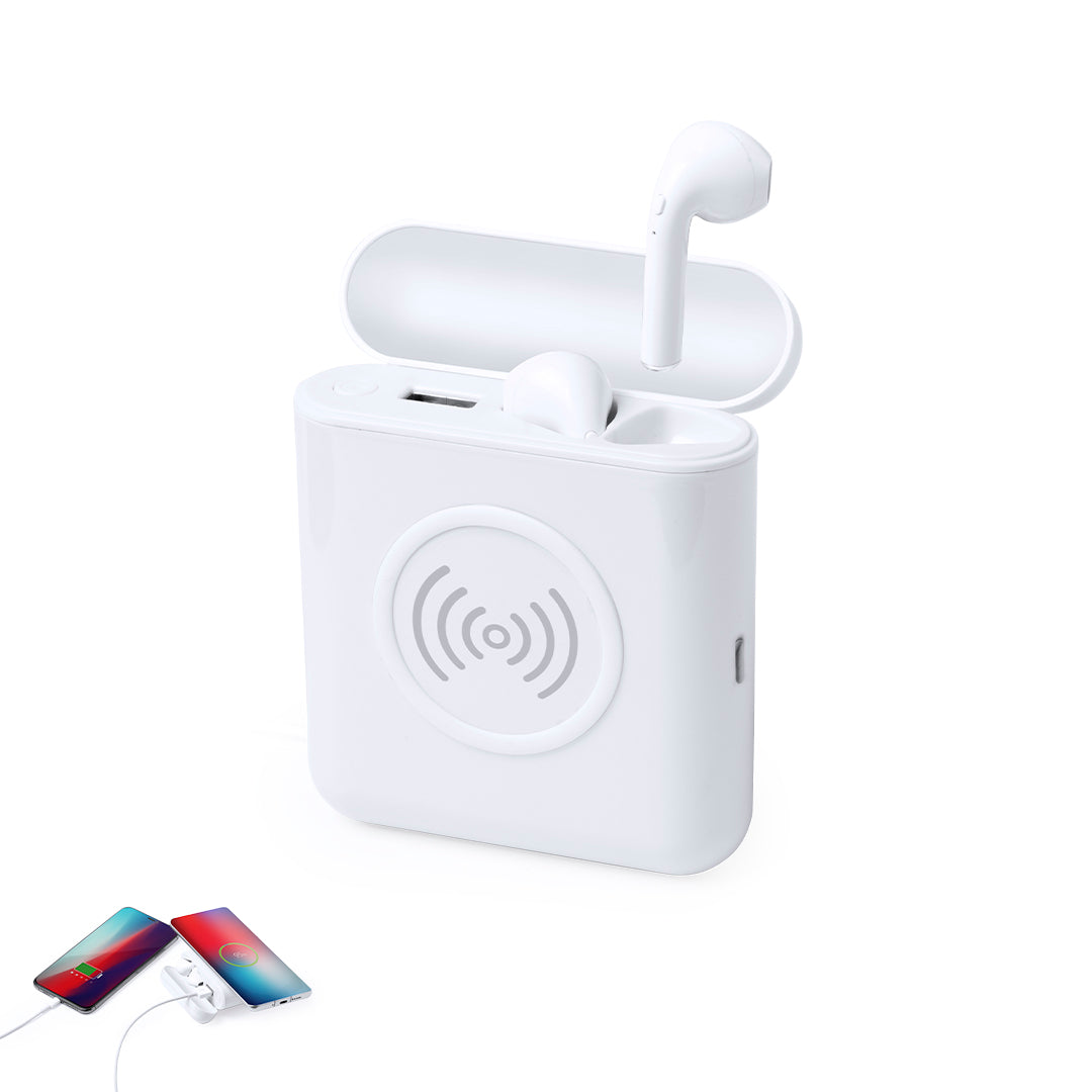 Auriculares Bluetooth Molik com Power Bank 5200mAh