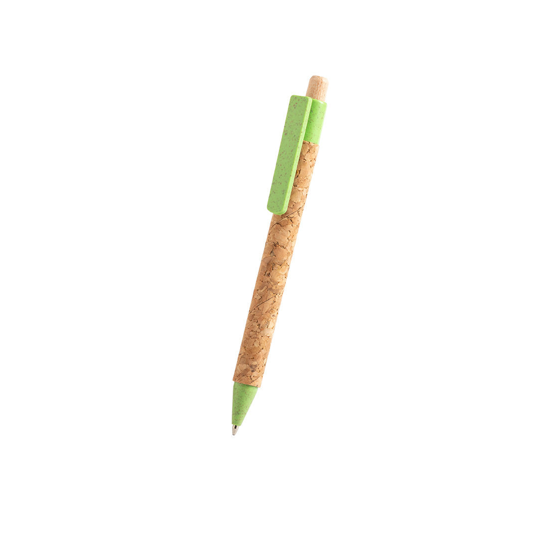 Caneta Nature com Corpo em Cortiça e Clip em Caña