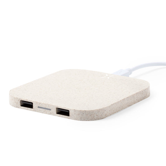 Carregador Sem Fios Eco com Saída USB Dupla