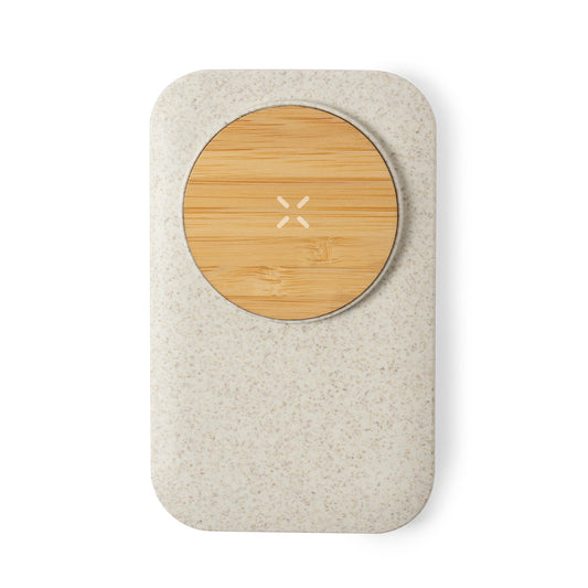 Carregador Sem Fios Claudix em Bambu Natural