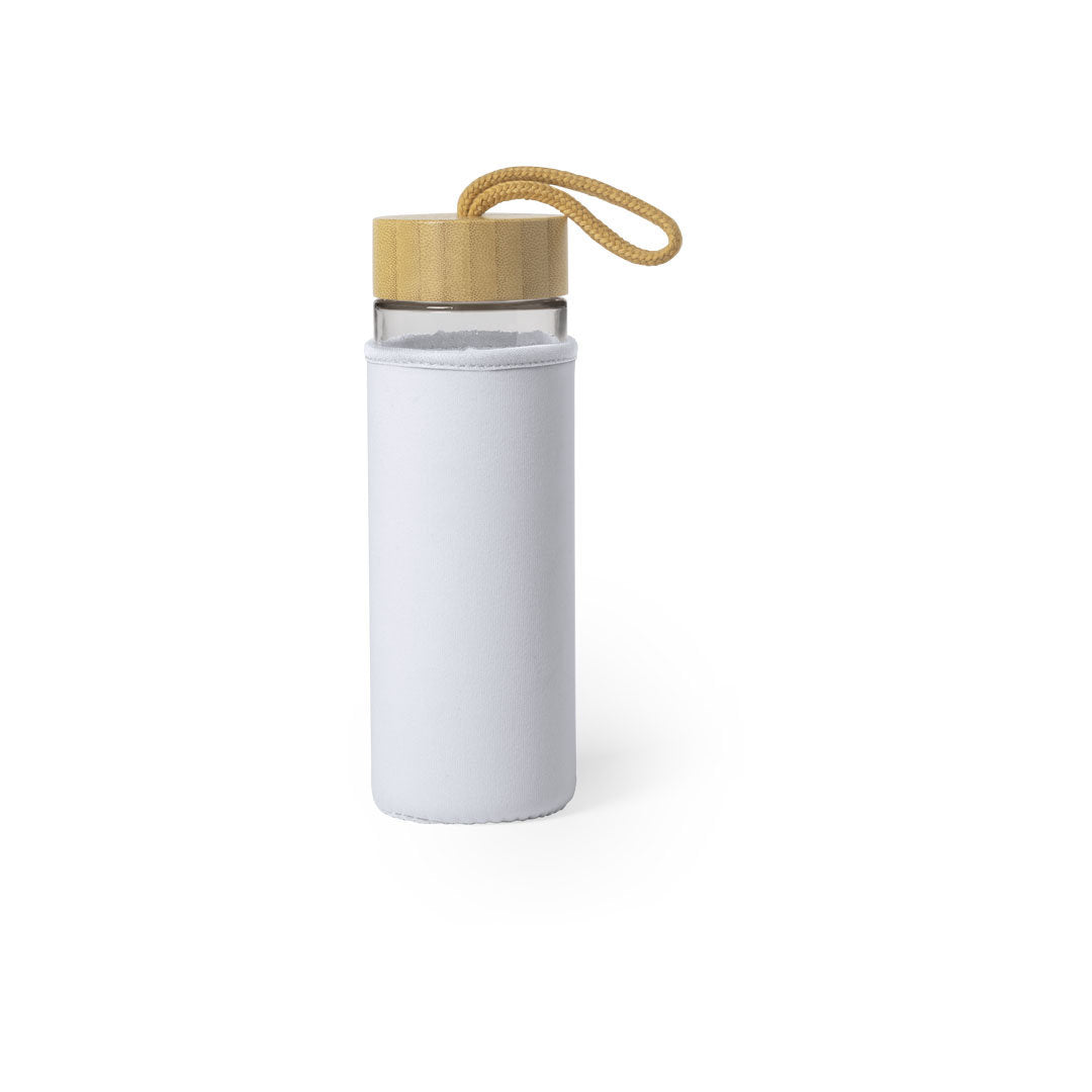 Bidão Lurok em Bambu e Vidro 530ml Elegante