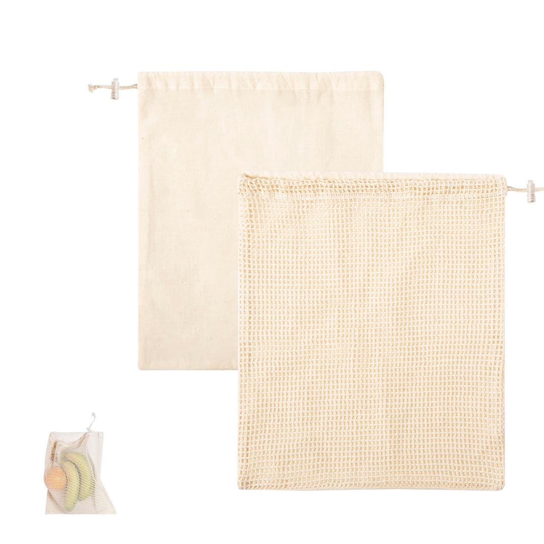 Bolsa Tolmen em Algodão Natural com Cordão Ajustável