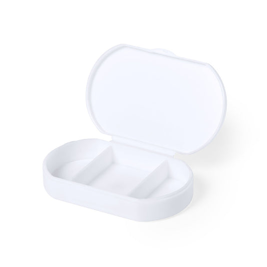 Pastillero Antibacteriano com 3 Compartimentos e Fecho Seguro