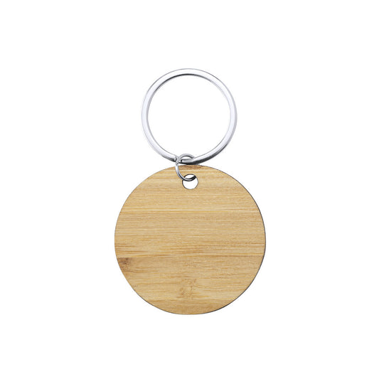 Chaveiro Nature em Bambu - Design Circular, Quadrado e Retangular