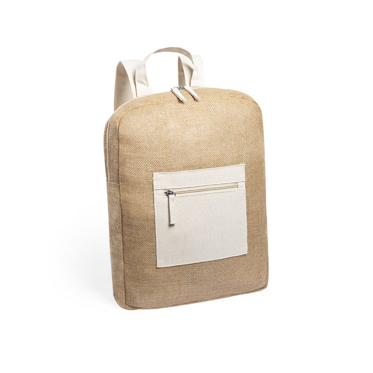 Mochila Marnel em Juta Bicolor e Algodão