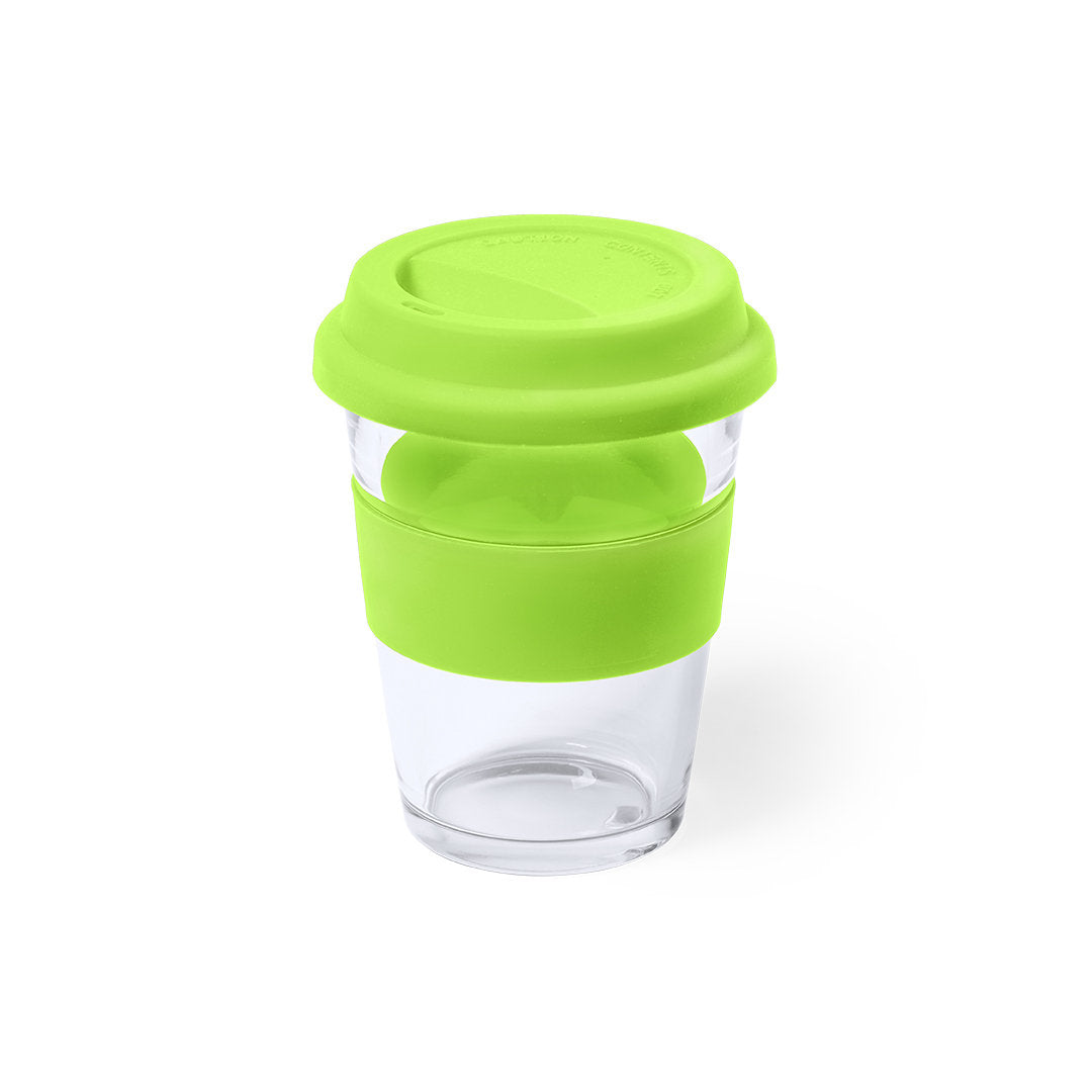 Vaso de Cristal Durnox 350ml com Tampa de Silicone