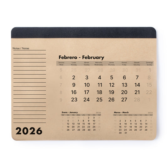Alfombrilha Calendário Nature com Base Antiderrapante