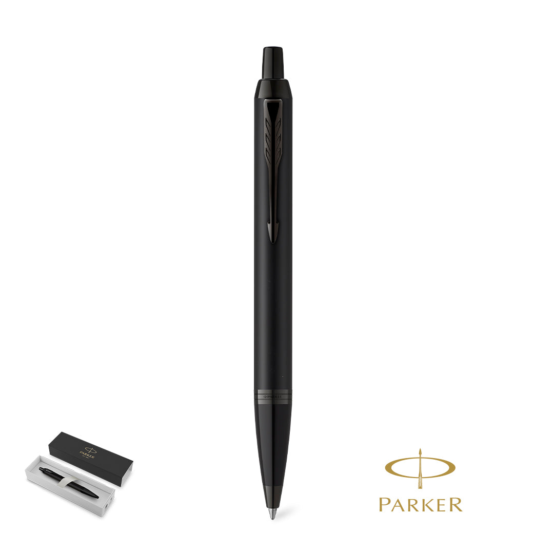 Caneta Parker IM Achromatic Preta Mate Elegante