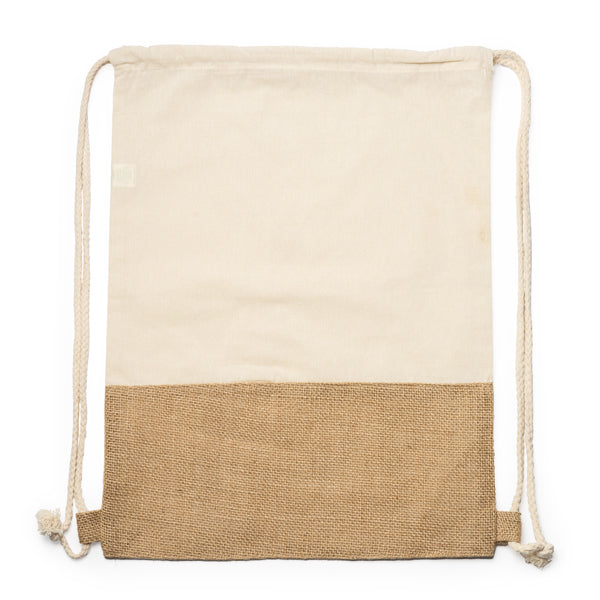 Saco de Algodão com Base em Juta e Cordão