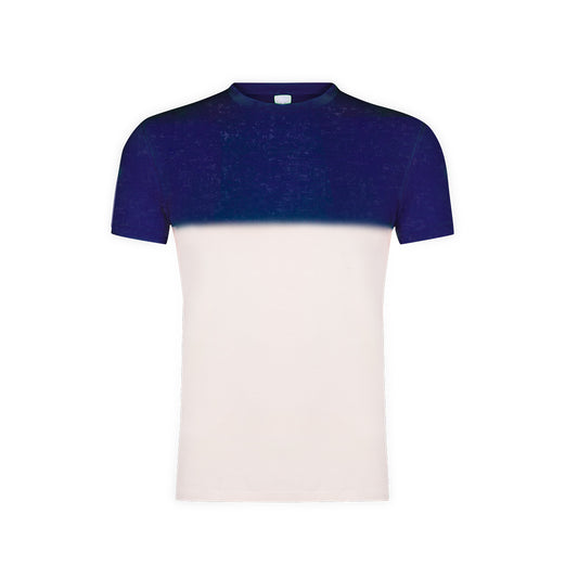 Camiseta Bicolor Unissexo com Efeito Lavado Único
