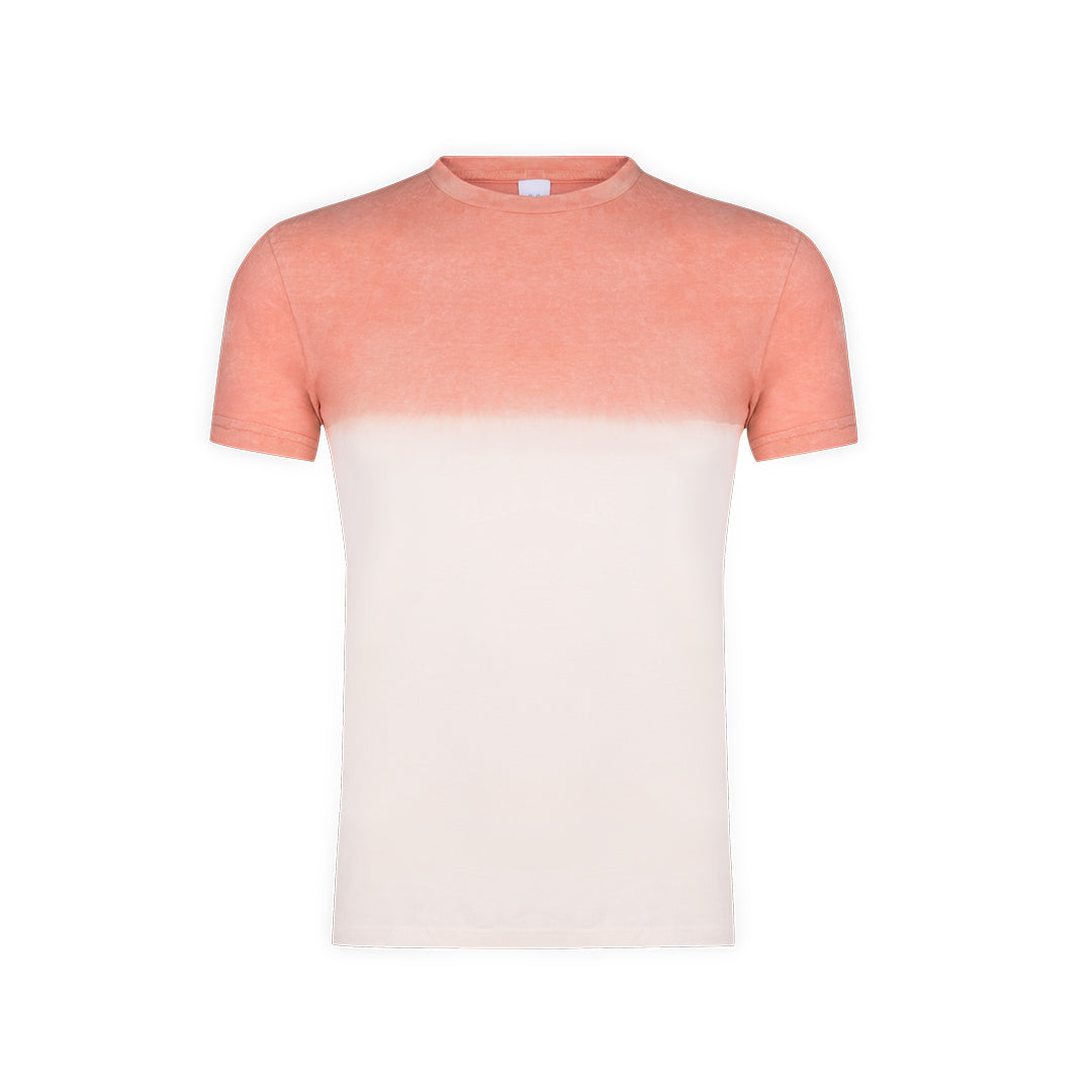 Camiseta Bicolor Unissexo com Efeito Lavado Único
