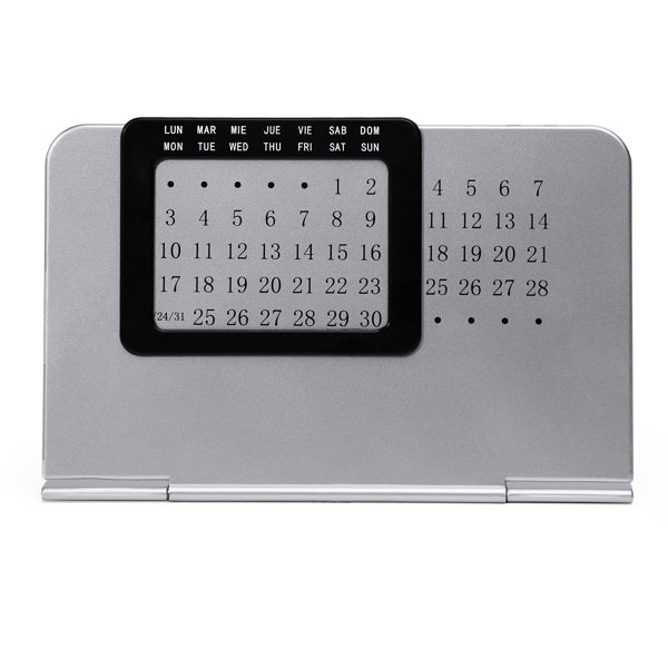 Calendário de Mesa em Alumínio com Design Moderno