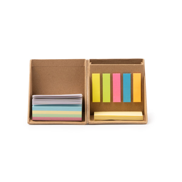 Conjunto de Post-its Coloridos em Capa Plástica