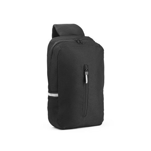 Mochila Tiracolo em Poliéster Reciclado com Elementos Refletores