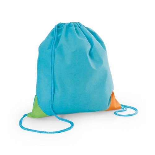 Bissaya Saco Mochila em Non-Woven com Cantos Coloridos